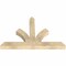 Ekena Millwork Richland Rough Sawn Timber Gable Bracket, Douglas Fir, 48"W x 32"H x 4"D x 4"F, 16/12 Pitch GBW048X32X0404RIC00RDF - alternate 4